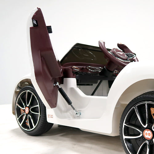 Kidsera Kids Ride on Cars 12V Power Battery Dual Motor Electric Car Bentley Licensed Cars for Kids, 4 Wheels Children Electric Vehicles Toys, 2 Speeds, LED Lights, Double Open Doors