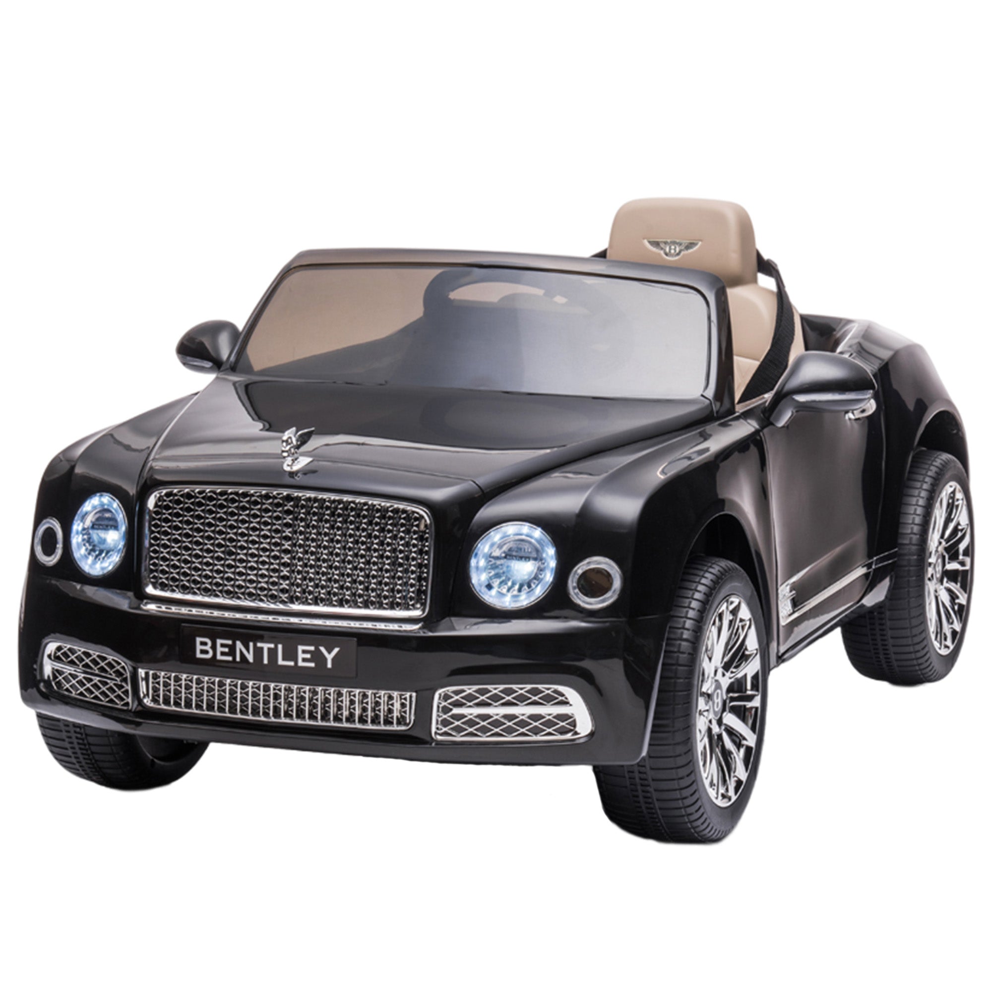 Kidsera Kids Ride On Car, Licensed Bentley Mulsanne Electric Car for Kids 12V Battery Powered Electric Vehicle with LED Light, Toddler Ride On 4-Wheel Toys for Boys and Girls