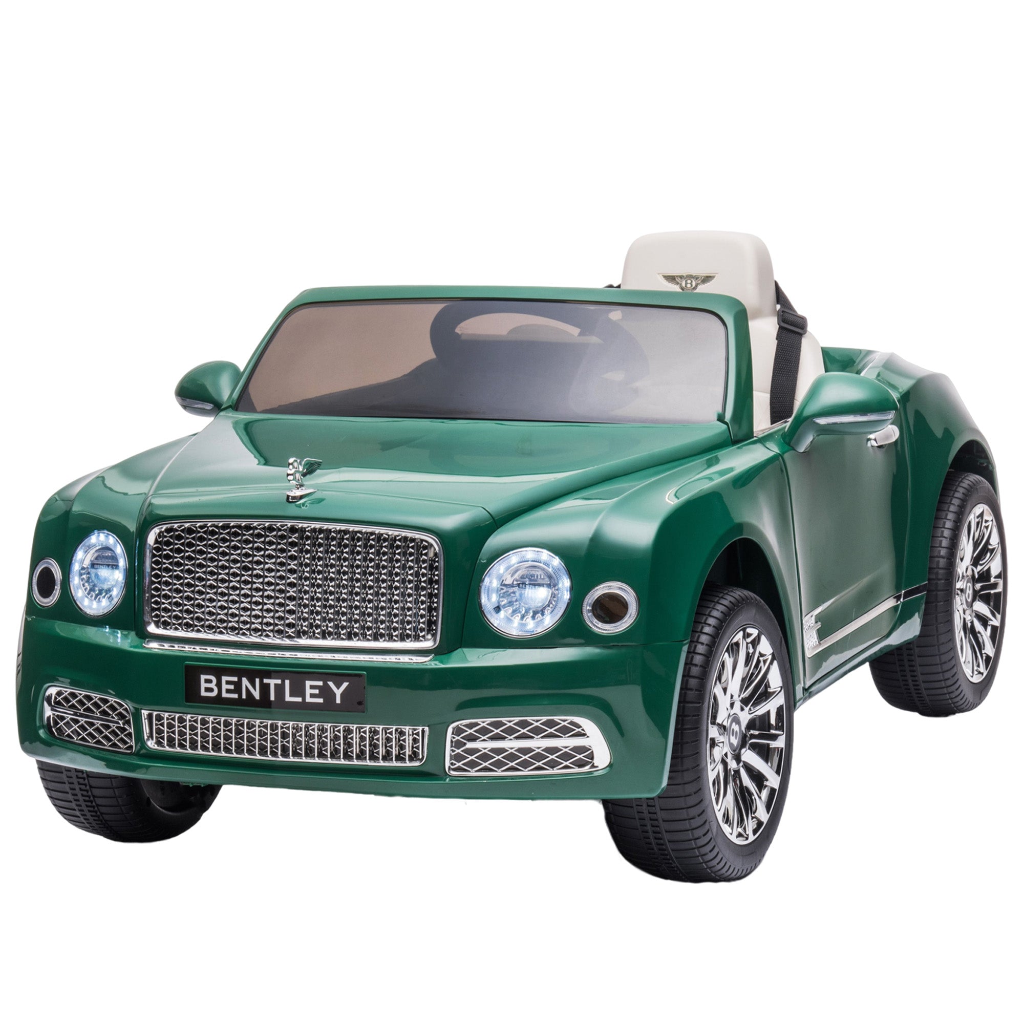 Kidsera Kids Ride On Car, Licensed Bentley Mulsanne Electric Car for Kids 12V Battery Powered Electric Vehicle with LED Light, Toddler Ride On 4-Wheel Toys for Boys and Girls