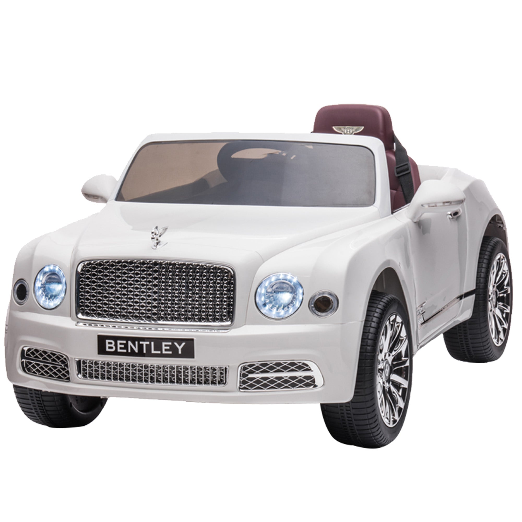 Kidsera Kids Ride On Car, Licensed Bentley Mulsanne Electric Car for Kids 12V Battery Powered Electric Vehicle with LED Light, Toddler Ride On 4-Wheel Toys for Boys and Girls