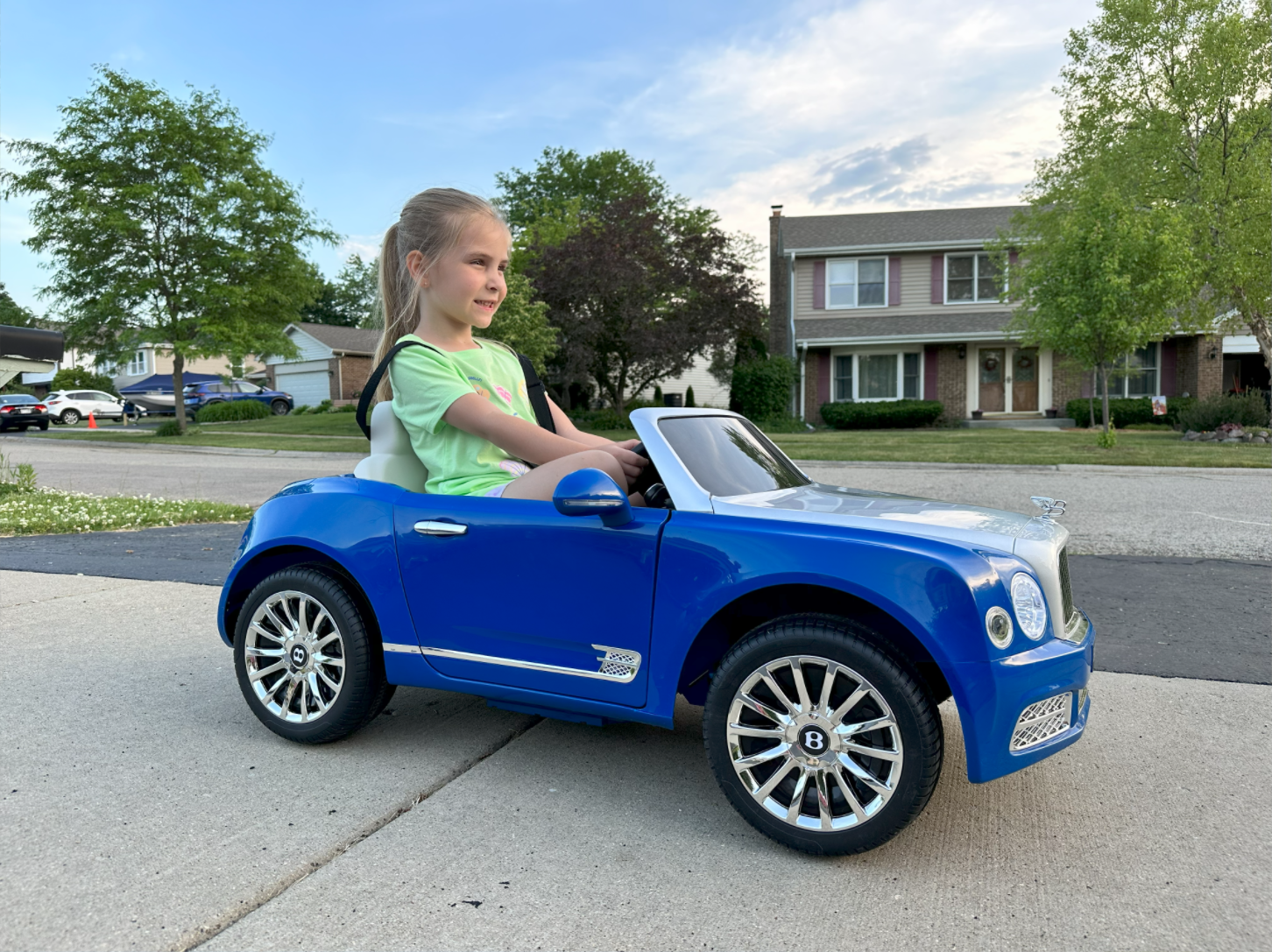 Kidsera Kids Ride On Car, Licensed Bentley Mulsanne Electric Car for Kids 12V Battery Powered Electric Vehicle with LED Light, Toddler Ride On 4-Wheel Toys for Boys and Girls