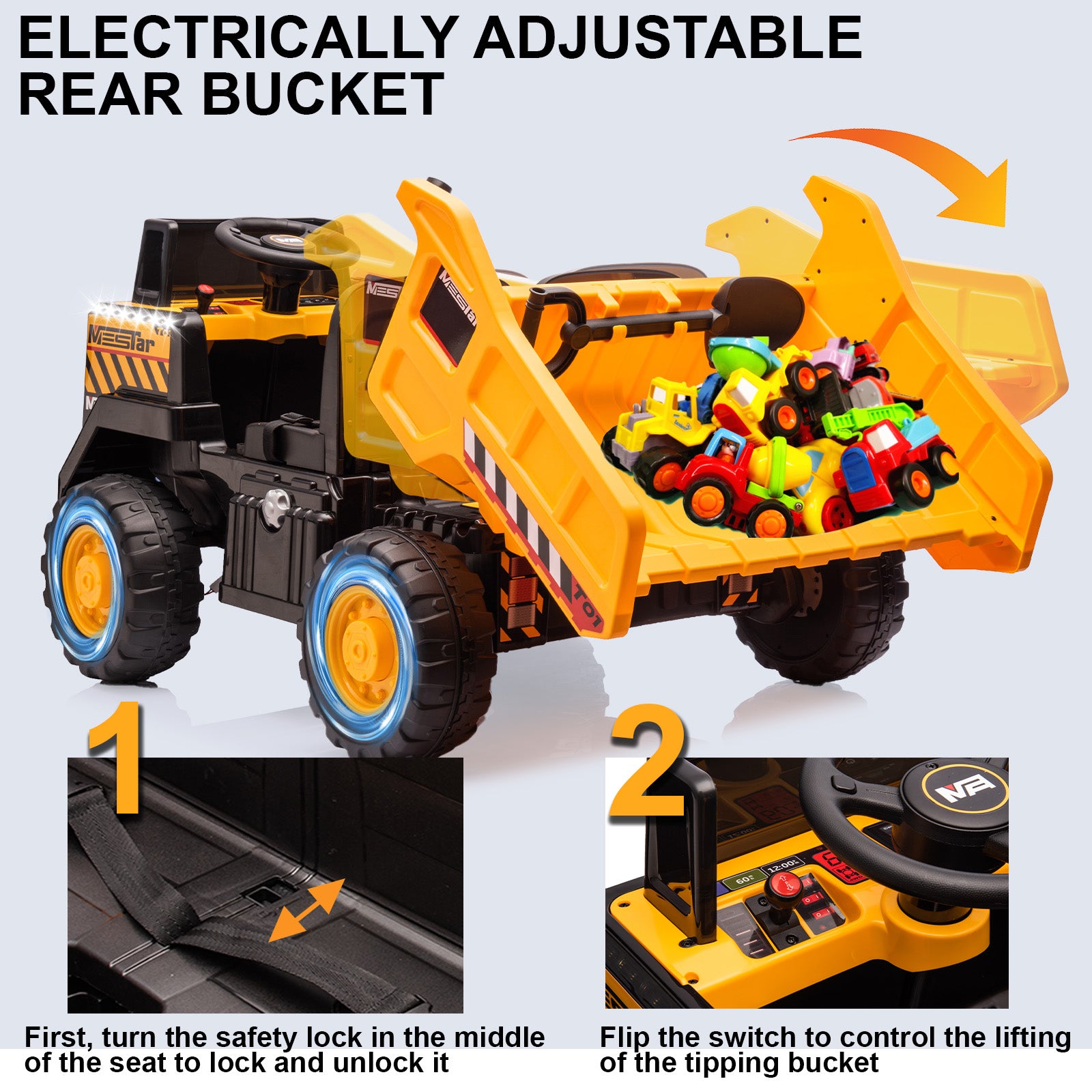 Kidsera 24v ride on dump truck