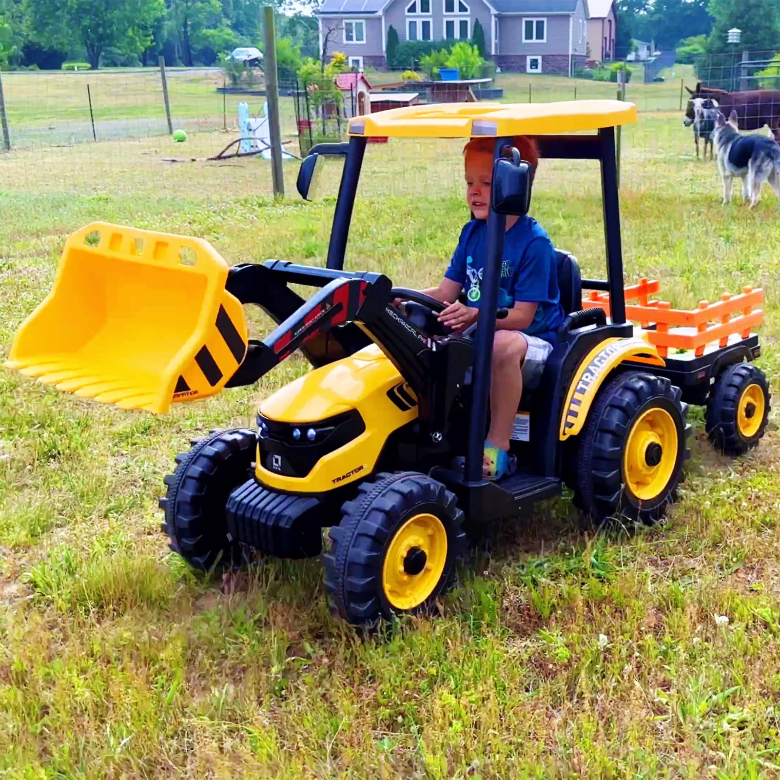 Kidsera 24V Kids Ride on Tractor 3 IN 1 (option)