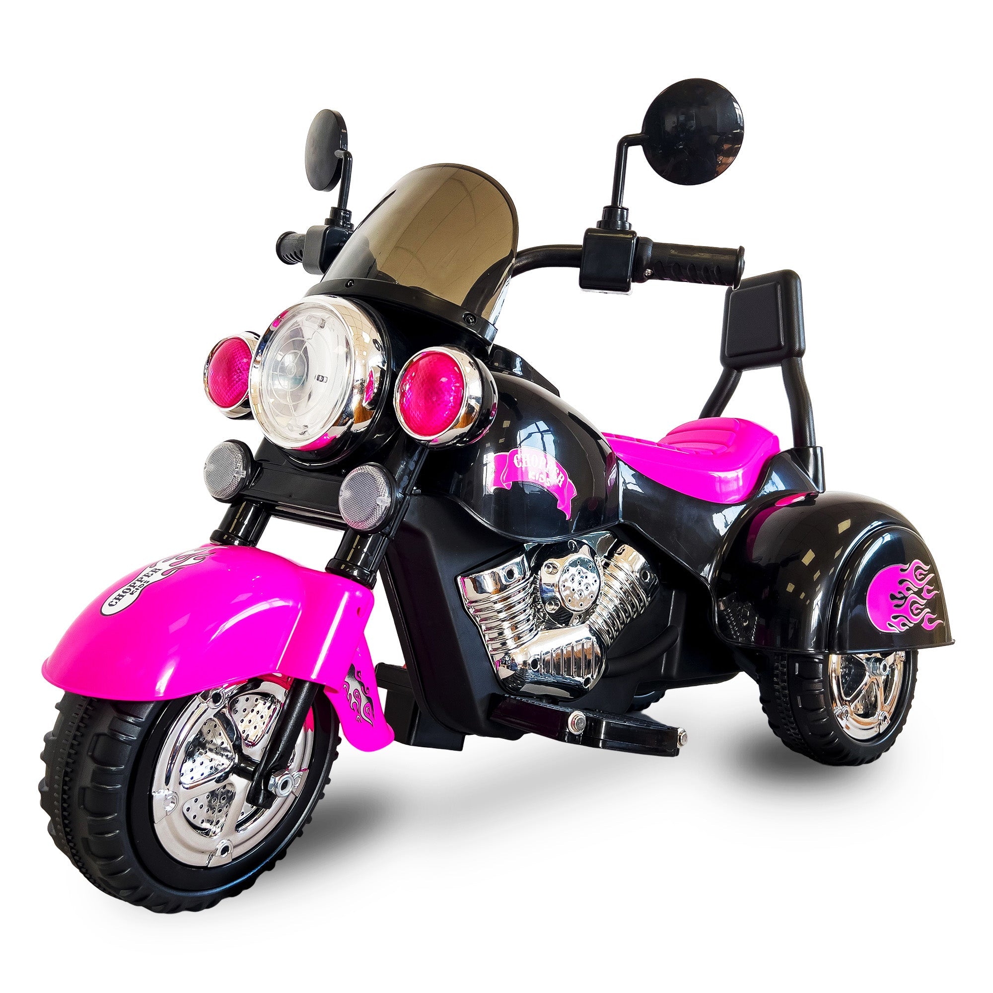 Girl pink ride on motorcycle kids toys 6v electric